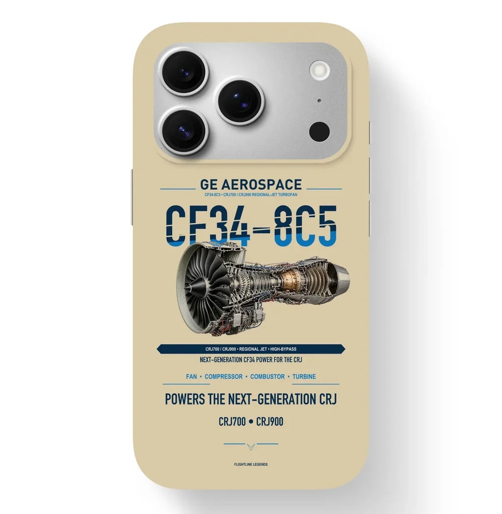 CF34-8C5 Case design on beige iphone case