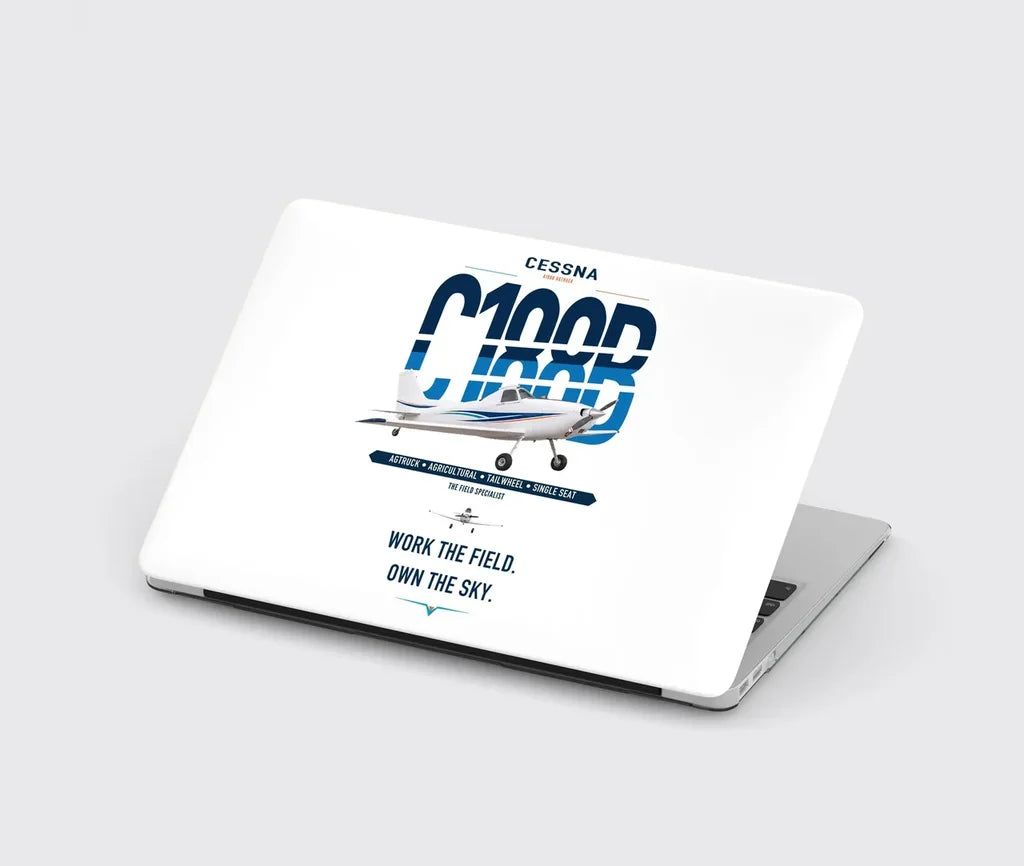 Cessna A188B AgTruck design on white MacBook case