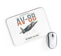 Thumbnail for AV-8B Harrier II design on white rectangle mouse pad
