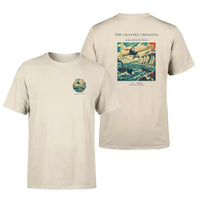 Thumbnail for VINTAGE G4002 - The Channel Crossing - Double-Side T-Shirt design on beige double side t shirt