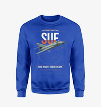 Thumbnail for Dassault Super Étendard design on blue sweatshirt