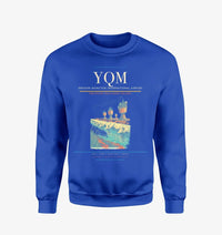Thumbnail for Greater Moncton International Airport (YQM) design on blue sweatshirt