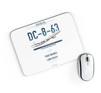 Thumbnail for Douglas DC-8-63 design on white rectangle mouse pad