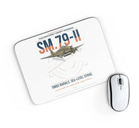 Thumbnail for Savoia-Marchetti SM.79-II Sparviero design on white rectangle mouse pad