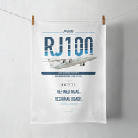 Thumbnail for Avro RJ100 design on white towel