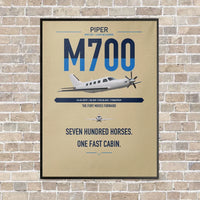 Thumbnail for Piper M700 Fury vertical canvas print - framed - beige background