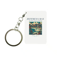 Thumbnail for JEFFREYS BAY - Poster - Key Chain - White