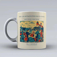 Thumbnail for VINTAGE G4418 - The Lightkeeper Rotation - Ceramic Mug design on beige