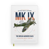 Thumbnail for Supermarine Spitfire Mk IX design on white notebook