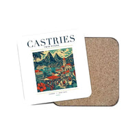 Thumbnail for CASTRIES - Poster - Coaster - White