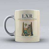 Thumbnail for International Airport LXR Mug design on beige luxor