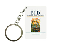 Thumbnail for George Best Belfast City Airport (BHD) design on white key chain