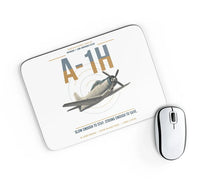Thumbnail for A-1H Skyraider design on white rectangle mouse pad