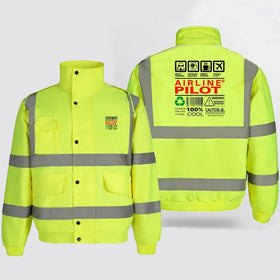 Airline Pilot Label Reflective Winter Jackets
