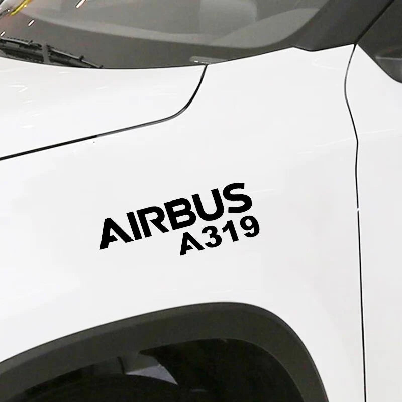 Airbus A319 Car Sticker - view 2
