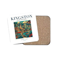 Thumbnail for KINGSTON - Poster - Coaster - White