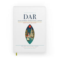 Thumbnail for Julius Nyerere International Airport (DAR) design on white notebook