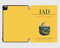 Thumbnail for Washington Dulles International Airport (IAD) design on yellow ipad tablet case