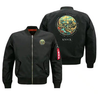 Thumbnail for KNOCK - Badge - Bomber Jacket - Black