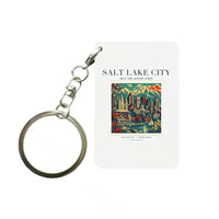 Thumbnail for SALT LAKE CITY - Poster - Key Chain - White
