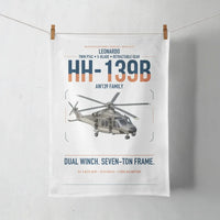 Thumbnail for Leonardo HH-139B design on white towel