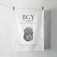 Thumbnail for Milan Bergamo Airport (BGY) design on white towel