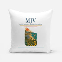 Thumbnail for Región de Murcia International Airport (MJV) design on white pillow