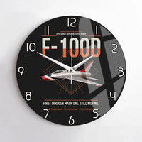 Thumbnail for F-100D Super Sabre design on black no frame wall clock
