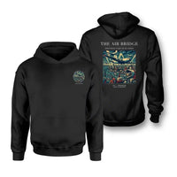 Thumbnail for VINTAGE G4099 - The Air Bridge - Double-Side Hoodie design on black double side