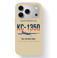 Thumbnail for KC-135Q Blackbird Tanker design on beige magsafe iphone case, for iPhone 17 Pro