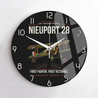 Thumbnail for Nieuport 28C.1 design on black no frame wall clock