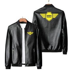 Born To Fly & Badge PU Leather Jackets