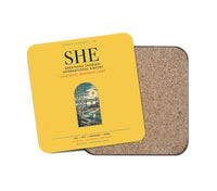 Thumbnail for Shenyang Taoxian International Airport (SHE) design on yellow 1 piece coaster