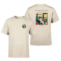 Thumbnail for VINTAGE G4377 - The Airport Barber - Double-Side T-Shirt design on beige double side t shirt