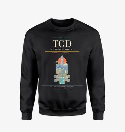 Podgorica Airport TGD Sweatshirt - Black
