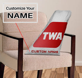 Trans World Airlines (TWA) (2) Aircraft Tail Pillows