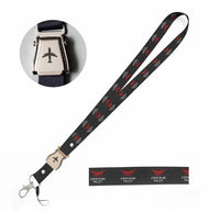 Thumbnail for Drone Pilot seat belt lanyard - black