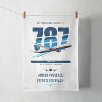 Thumbnail for Boeing 787-10 Dreamliner design on white towel