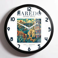 Thumbnail for LAREDO - Poster - Wall Clock Framed - White