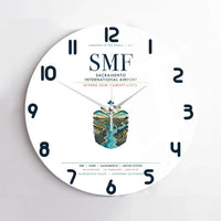 Thumbnail for Sacramento International Airport (SMF) design on white no frame wall clock