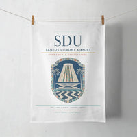 Thumbnail for Santos Dumont Airport (SDU) design on white towel