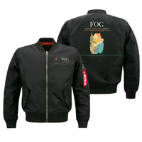 Thumbnail for Foggia 'Gino Lisa' Airport (FOG) design on black bomber jacket