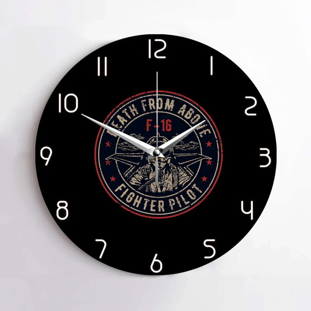 Fighter Jet 16 - Death Wall Clock - view 2