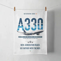 Thumbnail for Airbus A330-800neo design on white towel