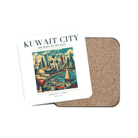 Thumbnail for KUWAIT CITY - Poster - Coaster - White