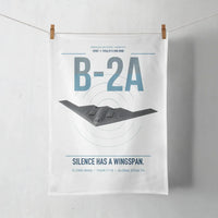 Thumbnail for B-2A Spirit design on white towel