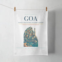 Thumbnail for Genoa Cristoforo Colombo Airport (GOA) design on white towel