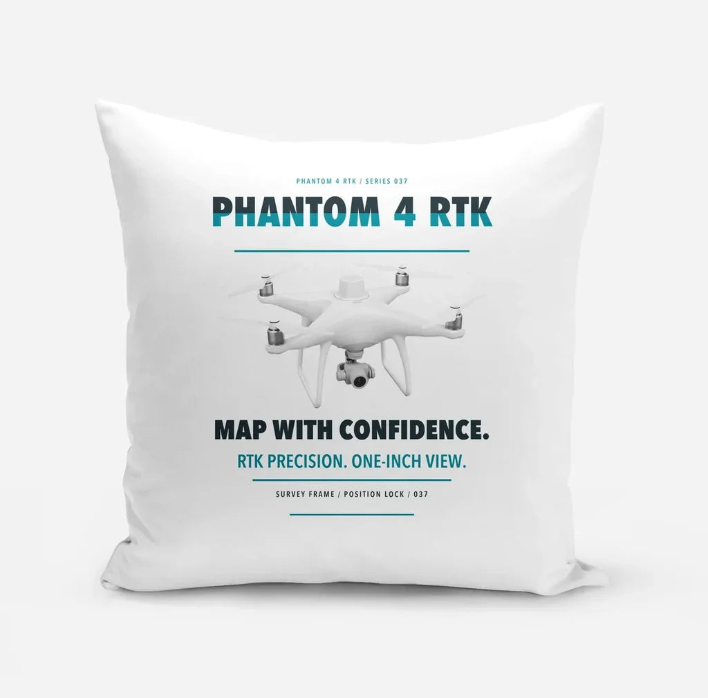 DJI Phantom 4 RTK design on white pillow