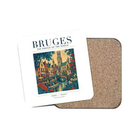 Thumbnail for BRUGES - Poster - Coaster - White