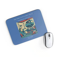 Thumbnail for VINTAGE G4462 - The Simulator's First Sweat - Designed Mouse Pads design on blue rectangle